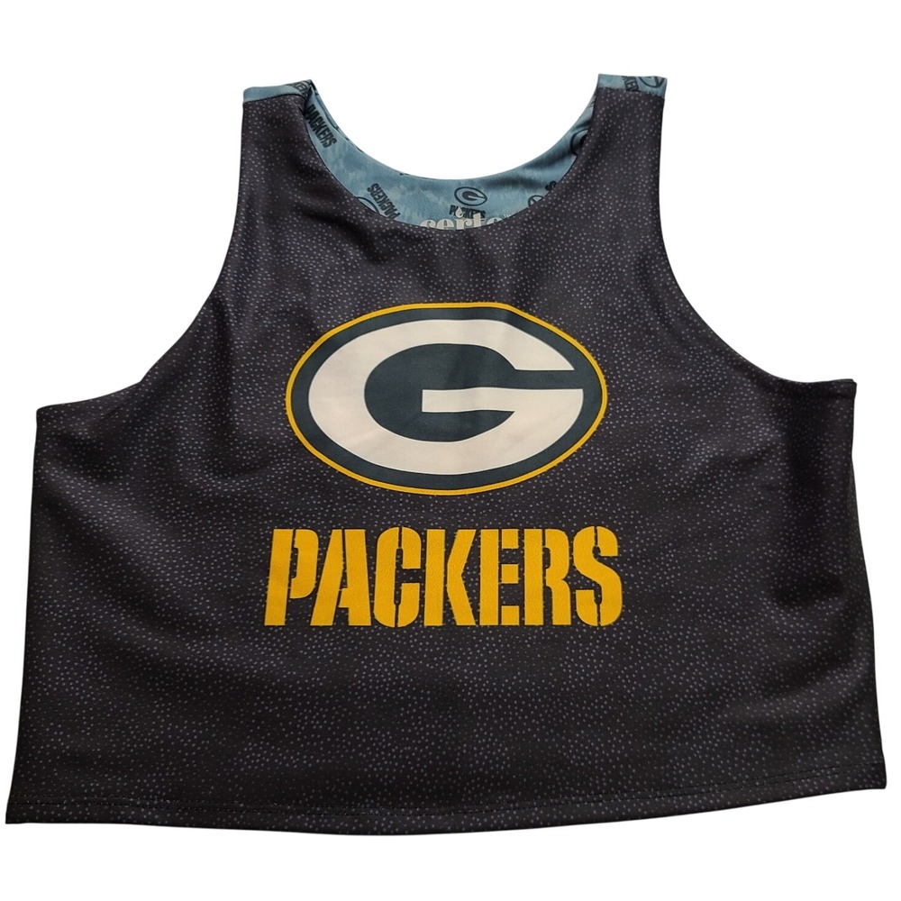 Certo Green Bay Packers Cropped Tank Top XL Grey NFL Fan Gear Sleeveless NWOT